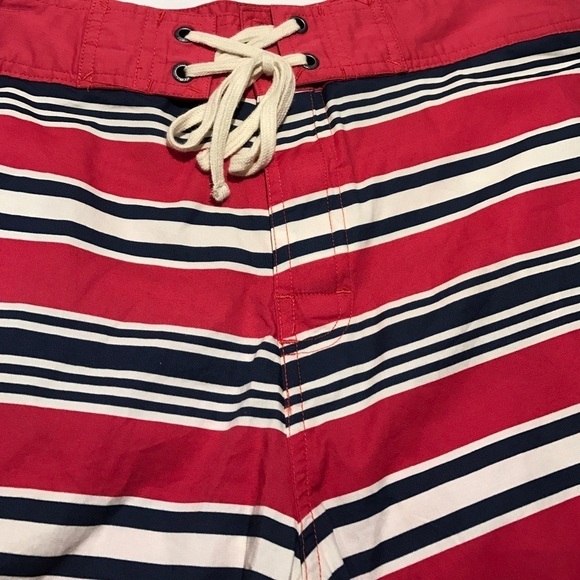 Men's swim trunks, red, white and blue, new - Picture 2 of 6